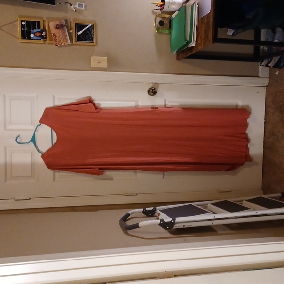 Mauve maxi dress with pockets size 3x - Picture 2 of 2